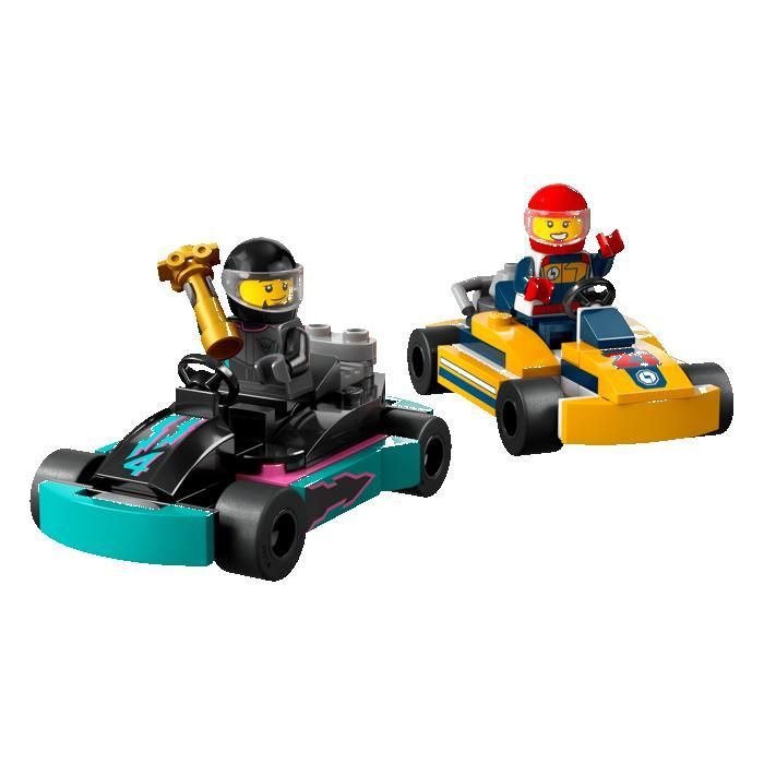 LEGO City 60400 Go-Karts and Racing Drivers Gifts Toys Collectibles 5+