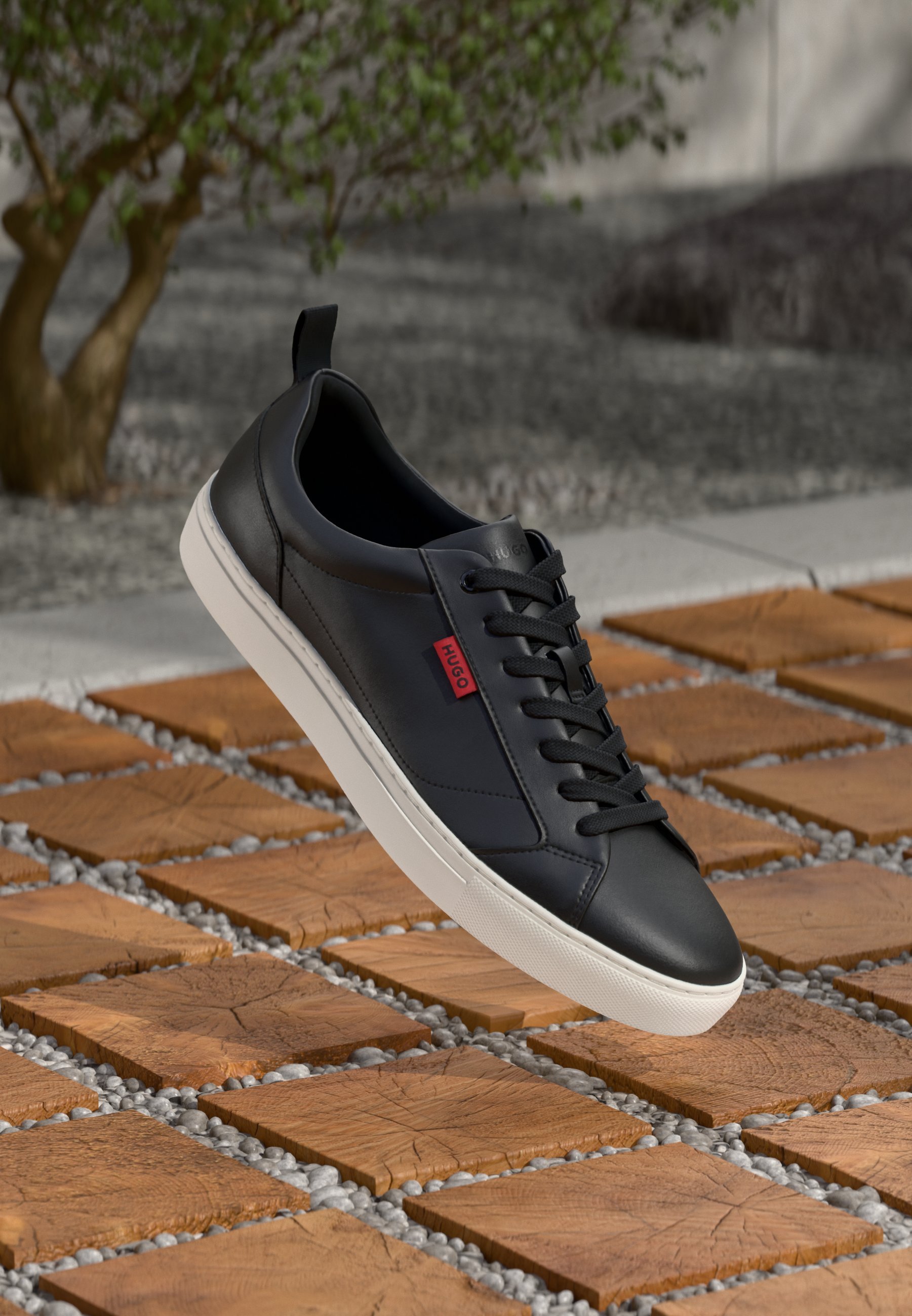 HUGO MORRIE - Sneakers - zwart