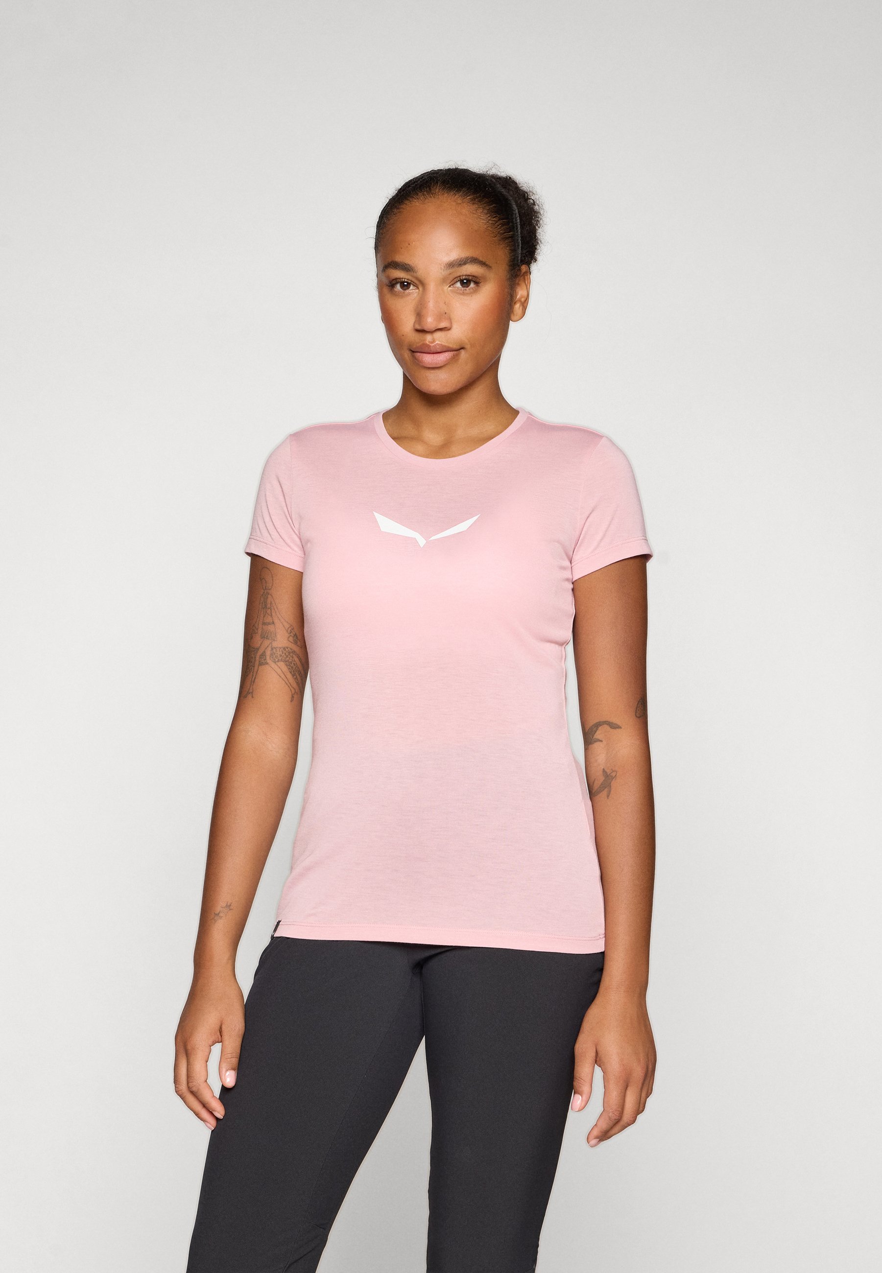 Salewa SOLID TEE - Sport T-shirt - zephyr