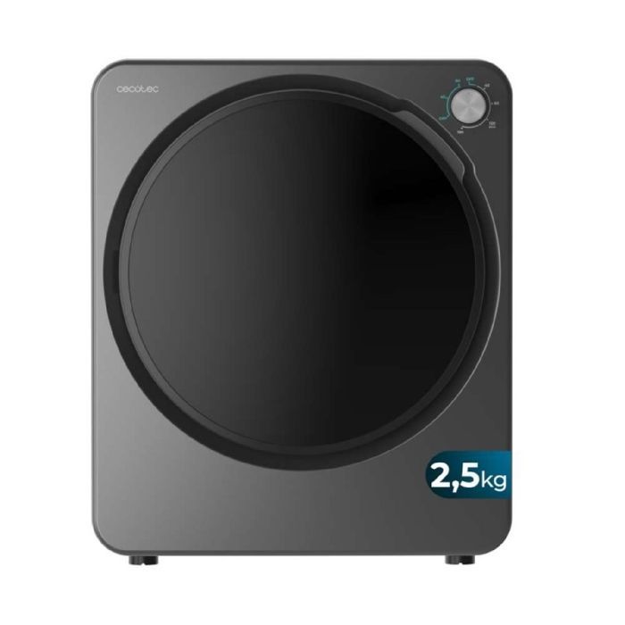 Asciugatrice a condensazione Cecotec Mini da 2,5 kg, modello Bolero DressCode Dry 3150V Dark. 950 W, 6 programmi, modalità ECO.