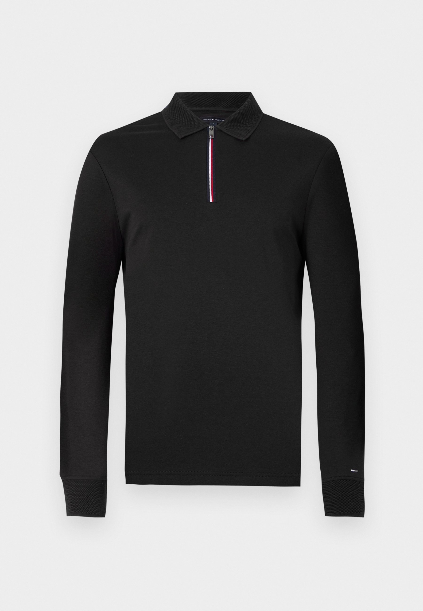 Tommy Hilfiger ZIP INTERLOCK - Poloshirt - zwart