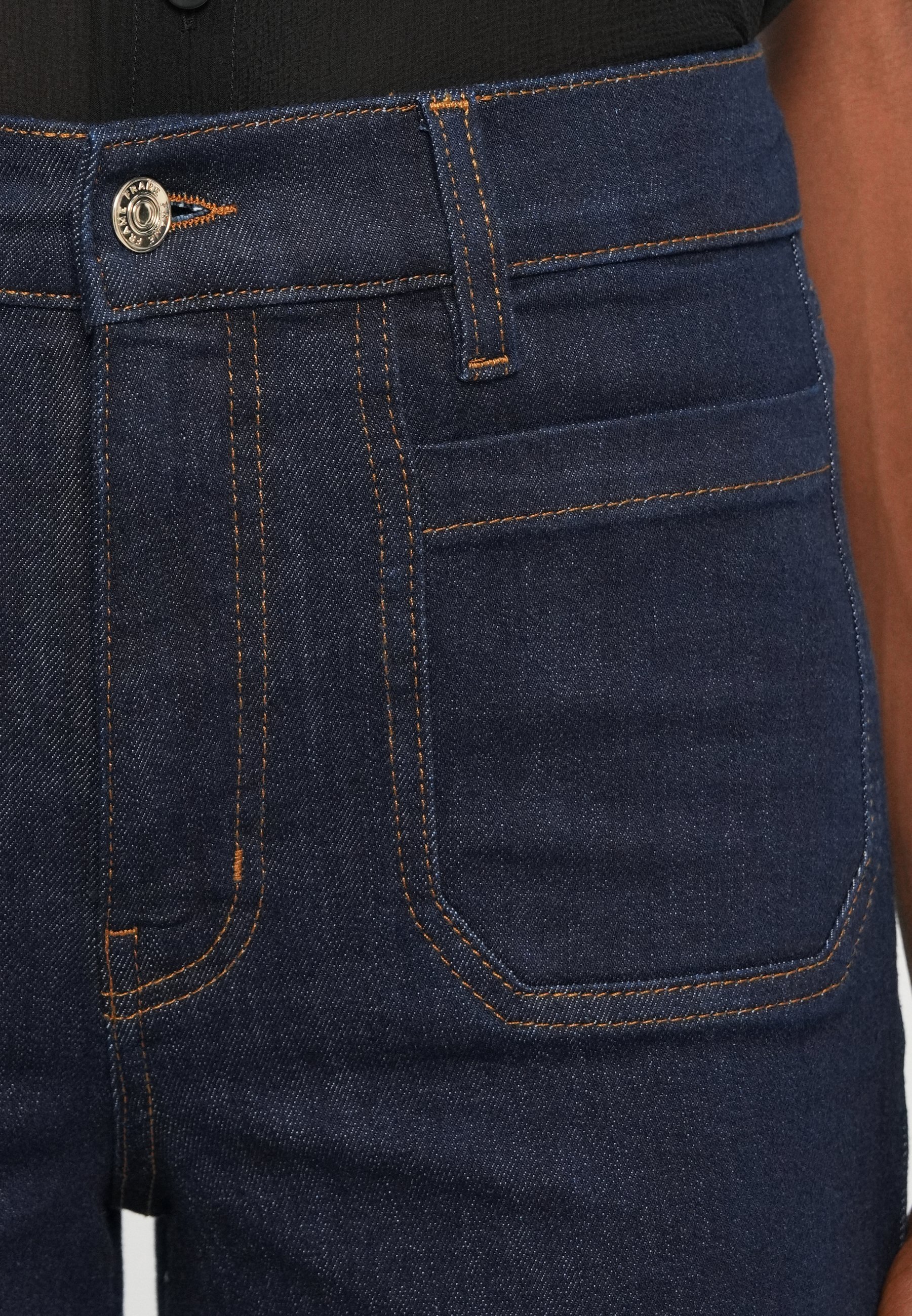 FRAME LE SLIM PALAZZO MODERNIST POCKET - Jean évasé - rinçage