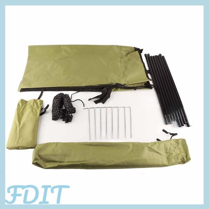 GOTOTOP Car Trunk Tent Awning Sun Shelter SUV Tent Auto Awning Portable Campervan Sports Equipment Military Green
