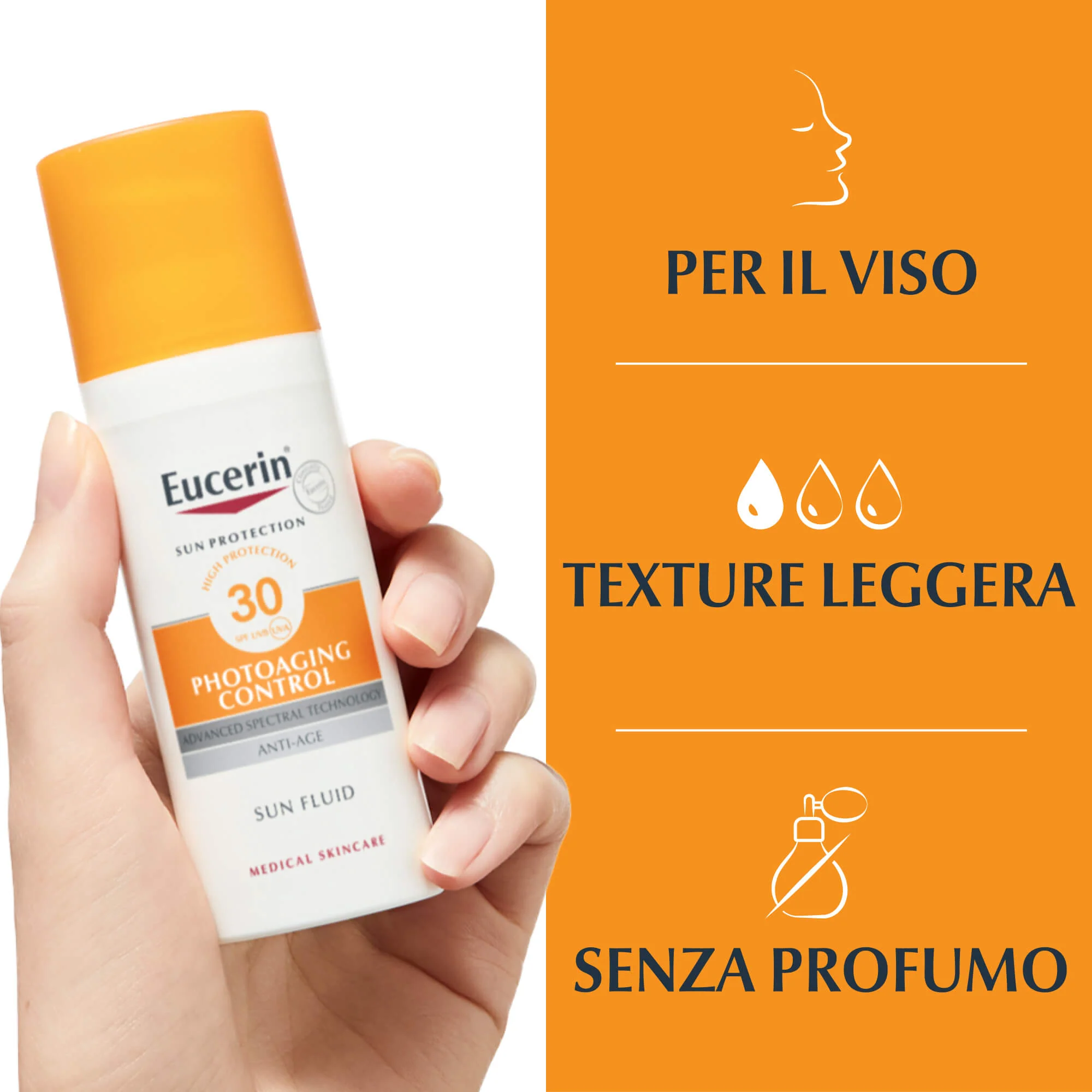 Sun Protection Photoaging Control Face Sun Fluid SPF30 - Solare viso alta prot.
