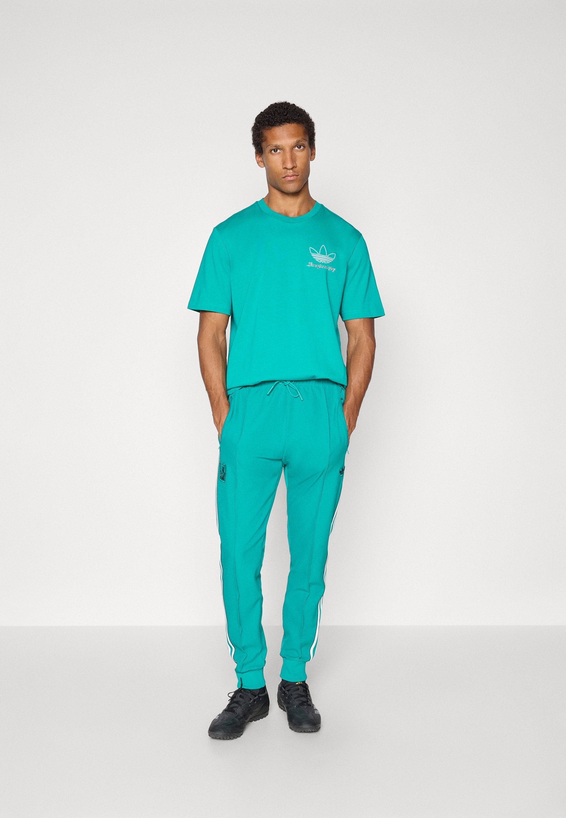 T-shirt adidas Originals LIVERPOOL FC ICON GRAPHIC - Tenue du club - Vert d'eau