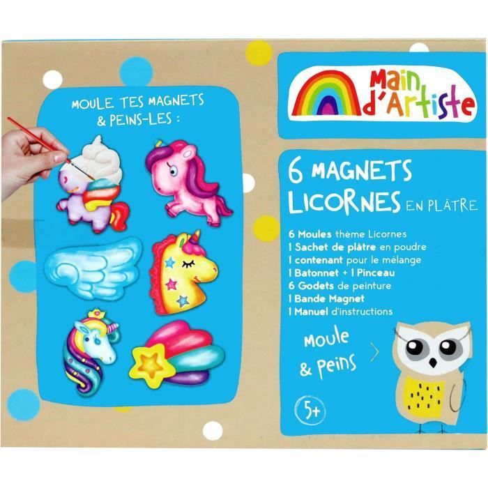 Kit de création de magnets Licorne - Loisir Créatif - MAIN D'ARTISTE - Dès 5 ans