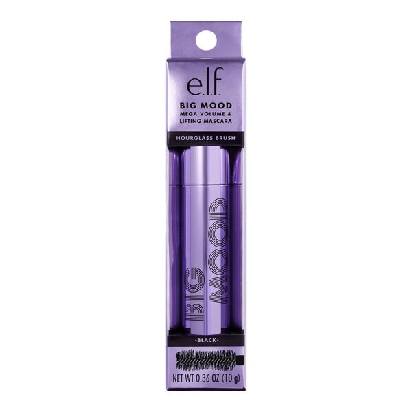 Máscara para Cílios Big Mood Black Mega Volume & Lifting da elf<br>9ml