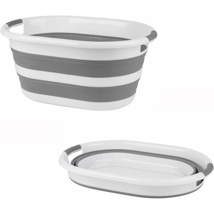 Cestas de ropa - Oferta de lavandería - Plástico - Blanco