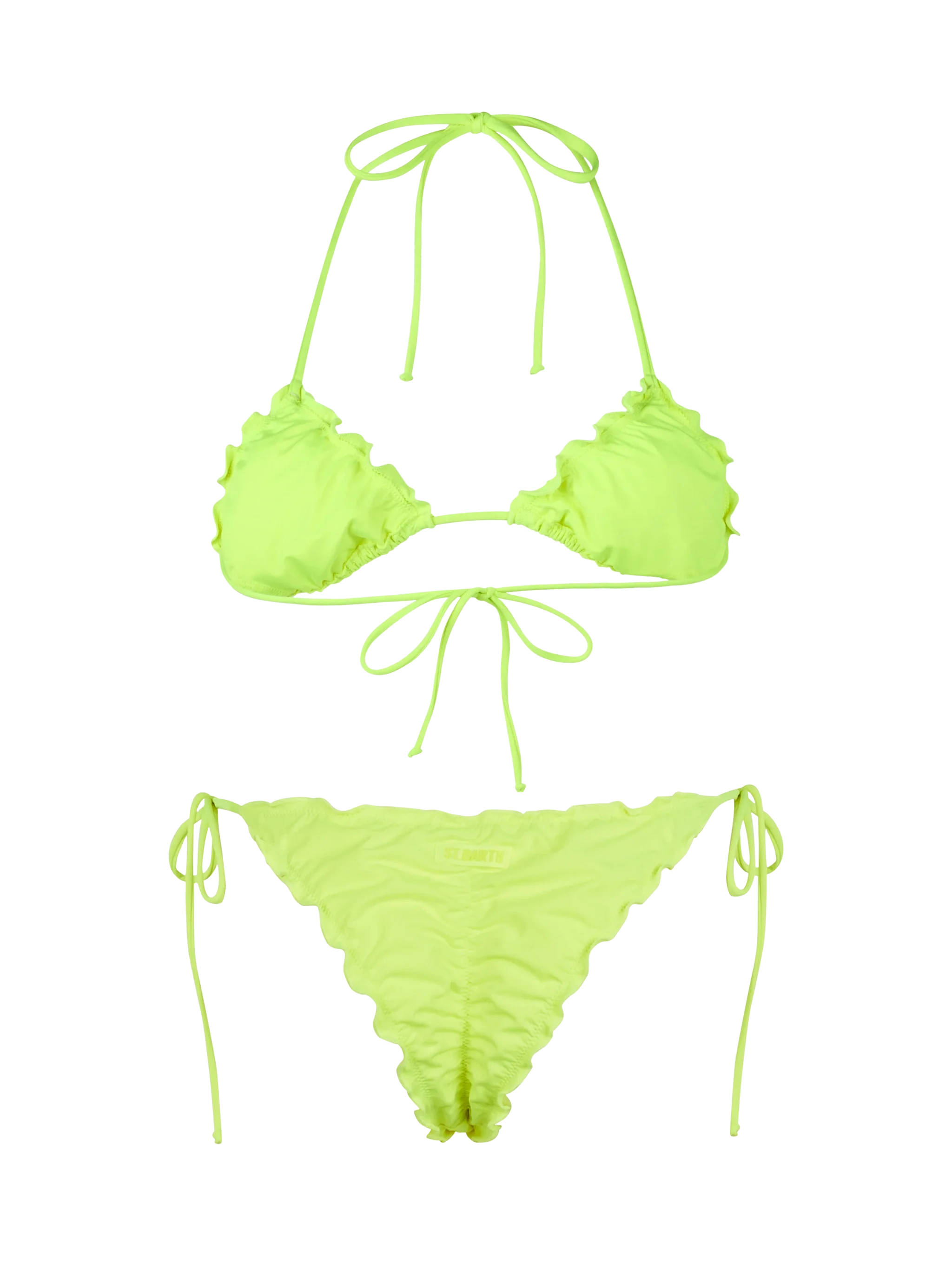 Sagittarius Miami Neongele Klassieke Triangele Bikini voor Dames