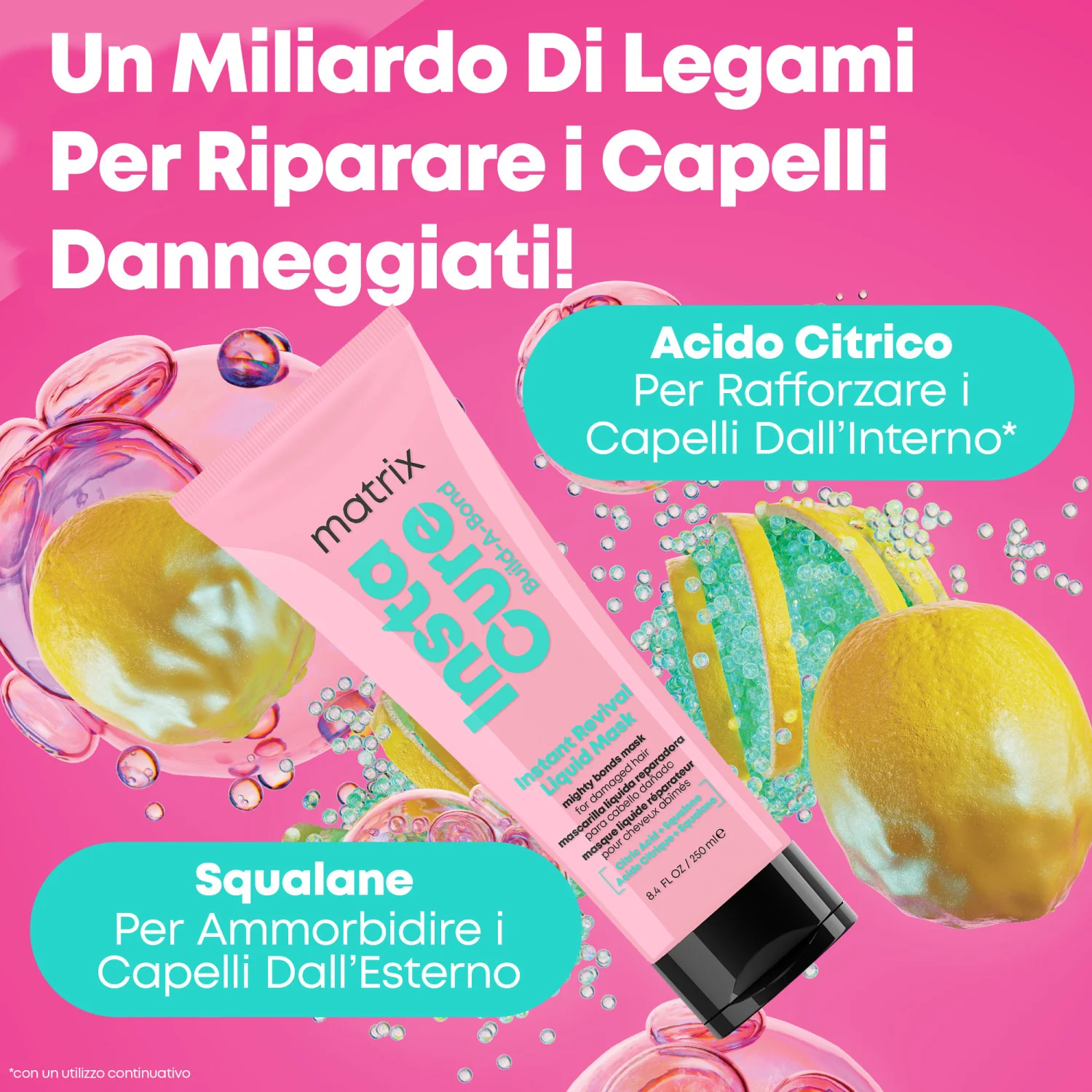Total Results Instacure Build-A-Bond Instant Revival Liquid Mask - Maschera Riparatrice Capelli
