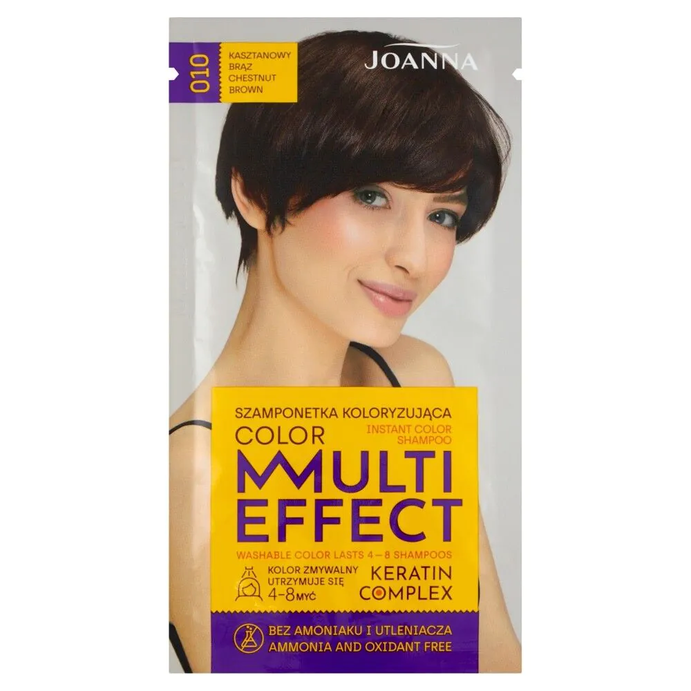 Joanna Multi Effect Color 010 Kasztanowy Brąz Szamponetka koloryzująca