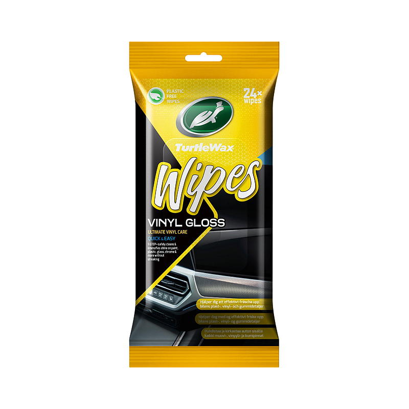 Salviette Turtle Wipes per vinile lucido, confezione piatta, cera Turtle Wax