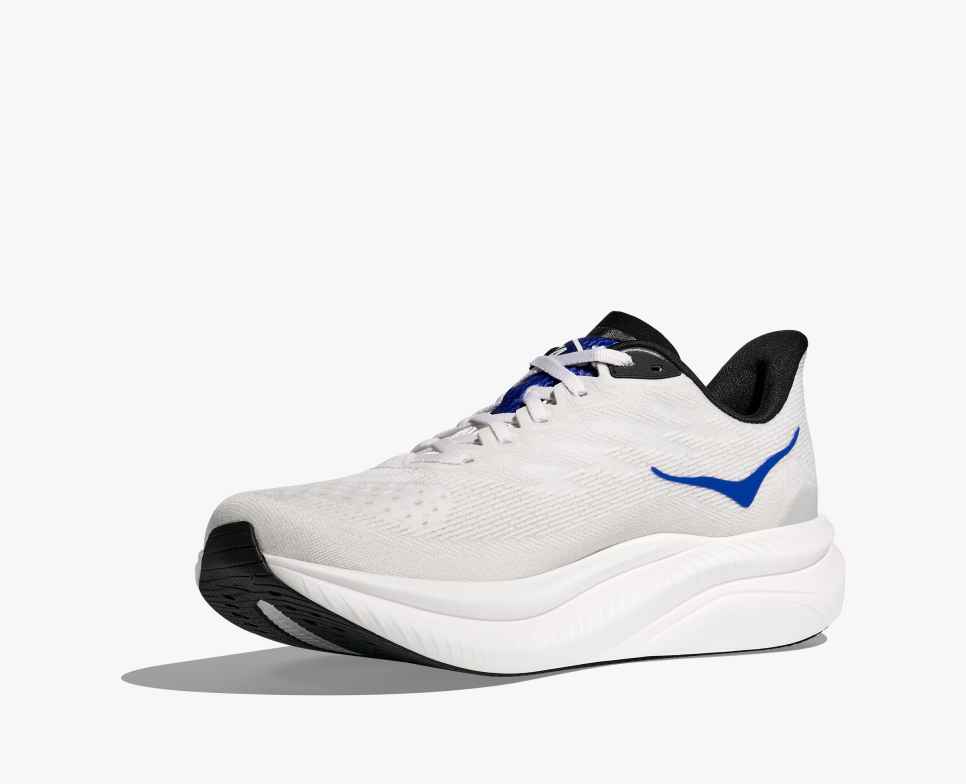 HOKA Mach 6 Wit / Ultramarijn