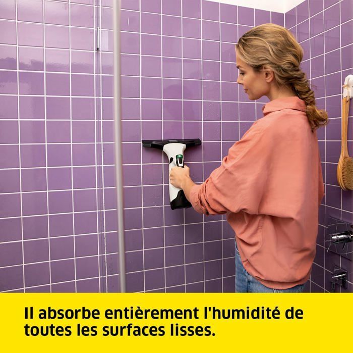 Lave-vitre électrique - KÄRCHER - WV 5 - Autonomie 35 min - Poids 0,7 kg - Sans fil