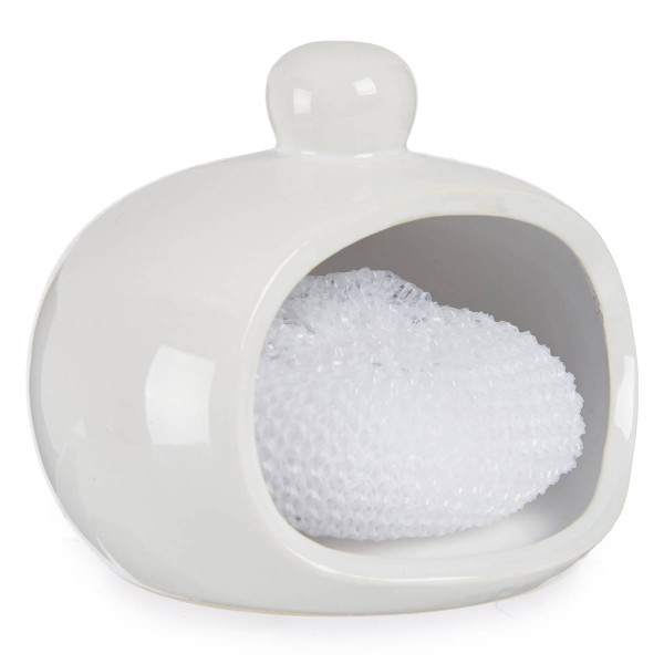 Ociekacz na gąbkę, z porcelany   druciak kuchenny