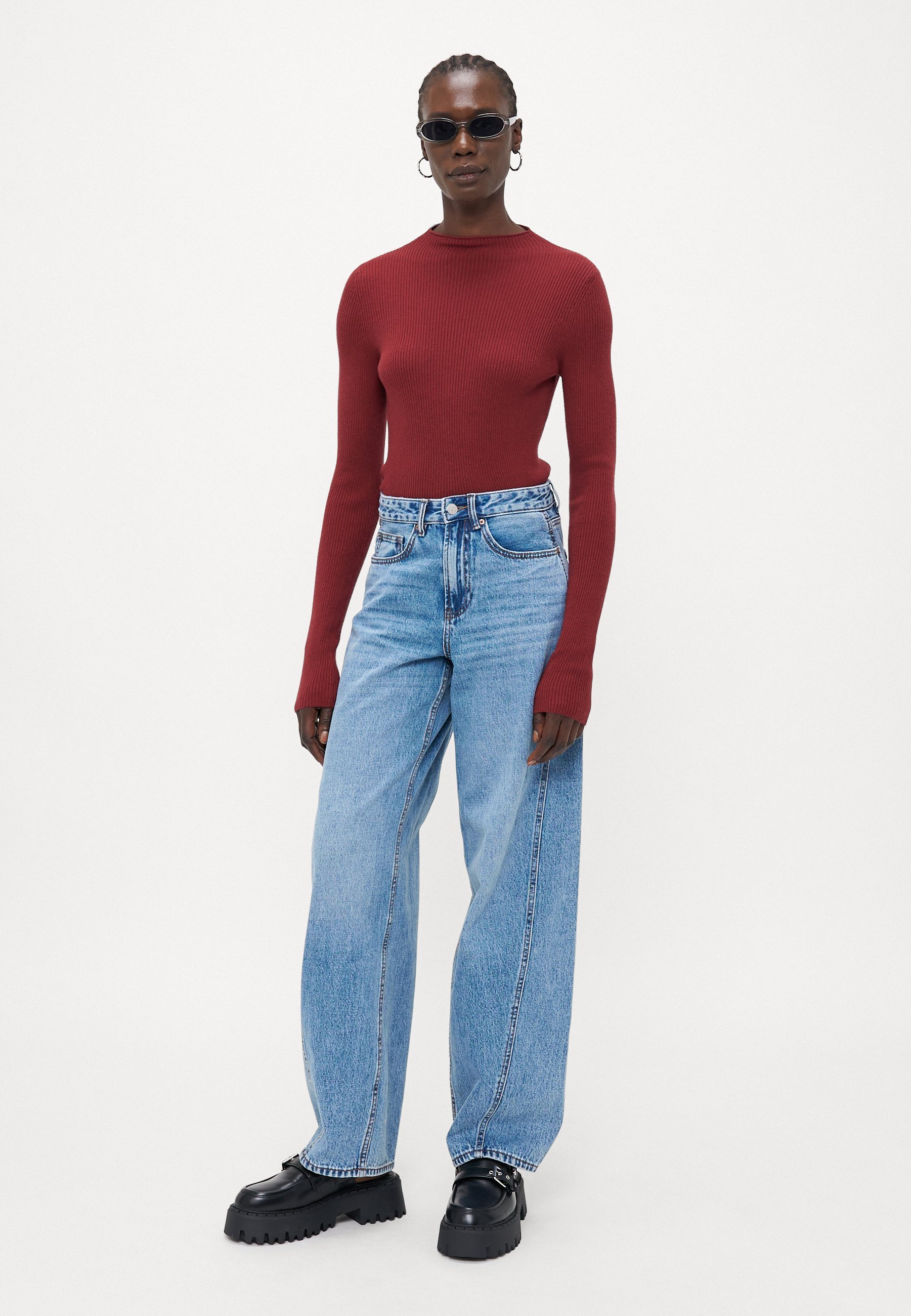 Vero Moda Tall VMNANCY FUNNELNECK - Jumper - syrah