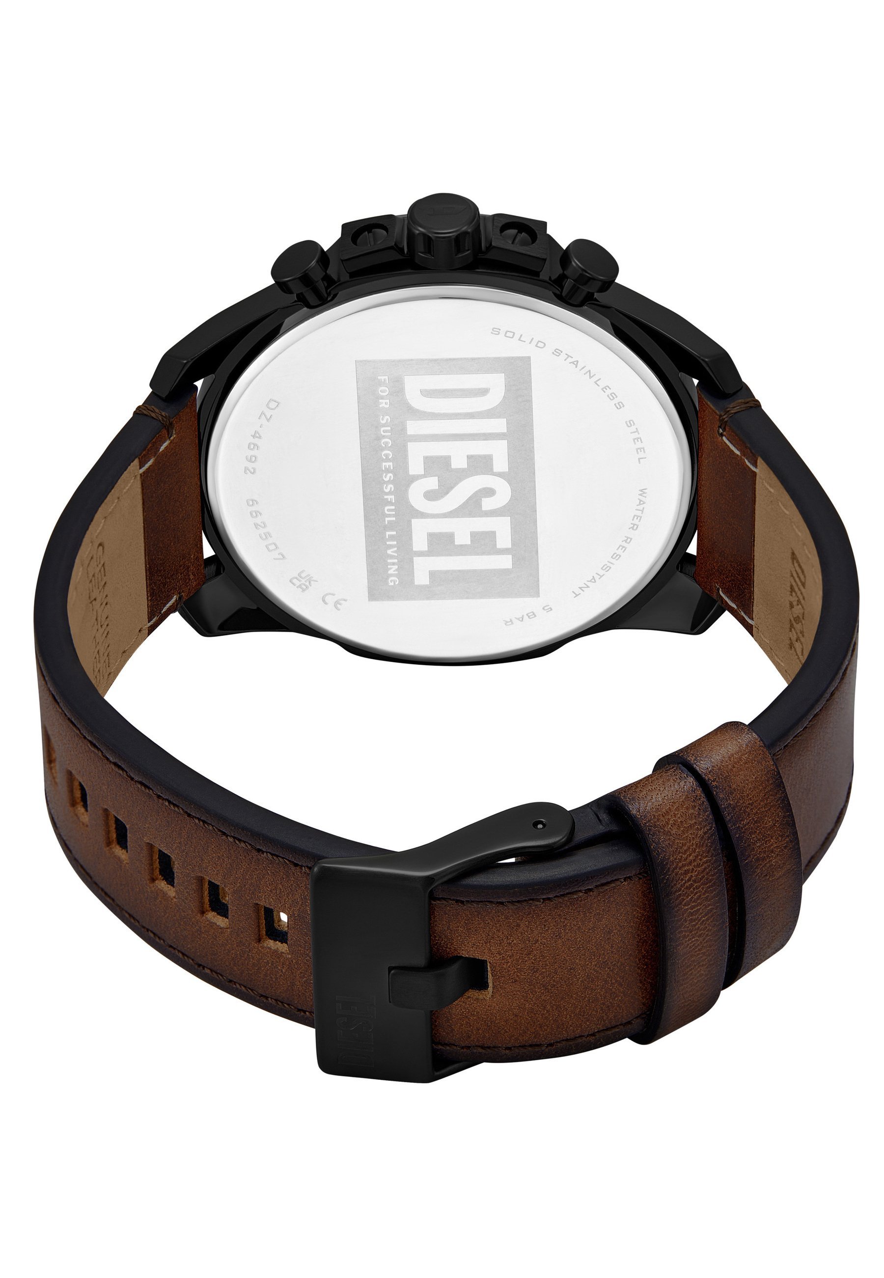 Diesel MEGA CHIEF SLIM - Chronograafhorloge - zwart
