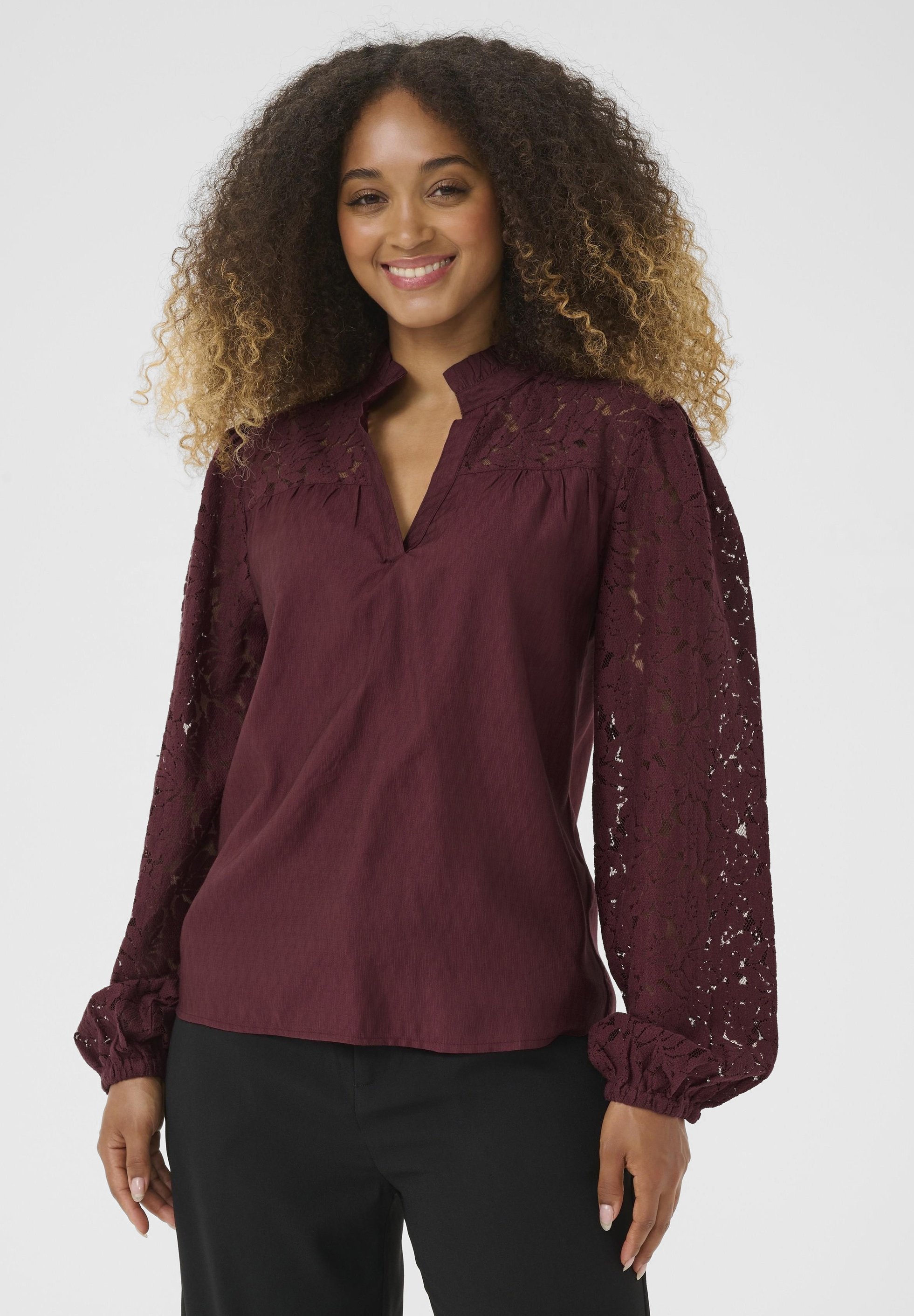 Creme LISELIN - Blusa - Zinfandel