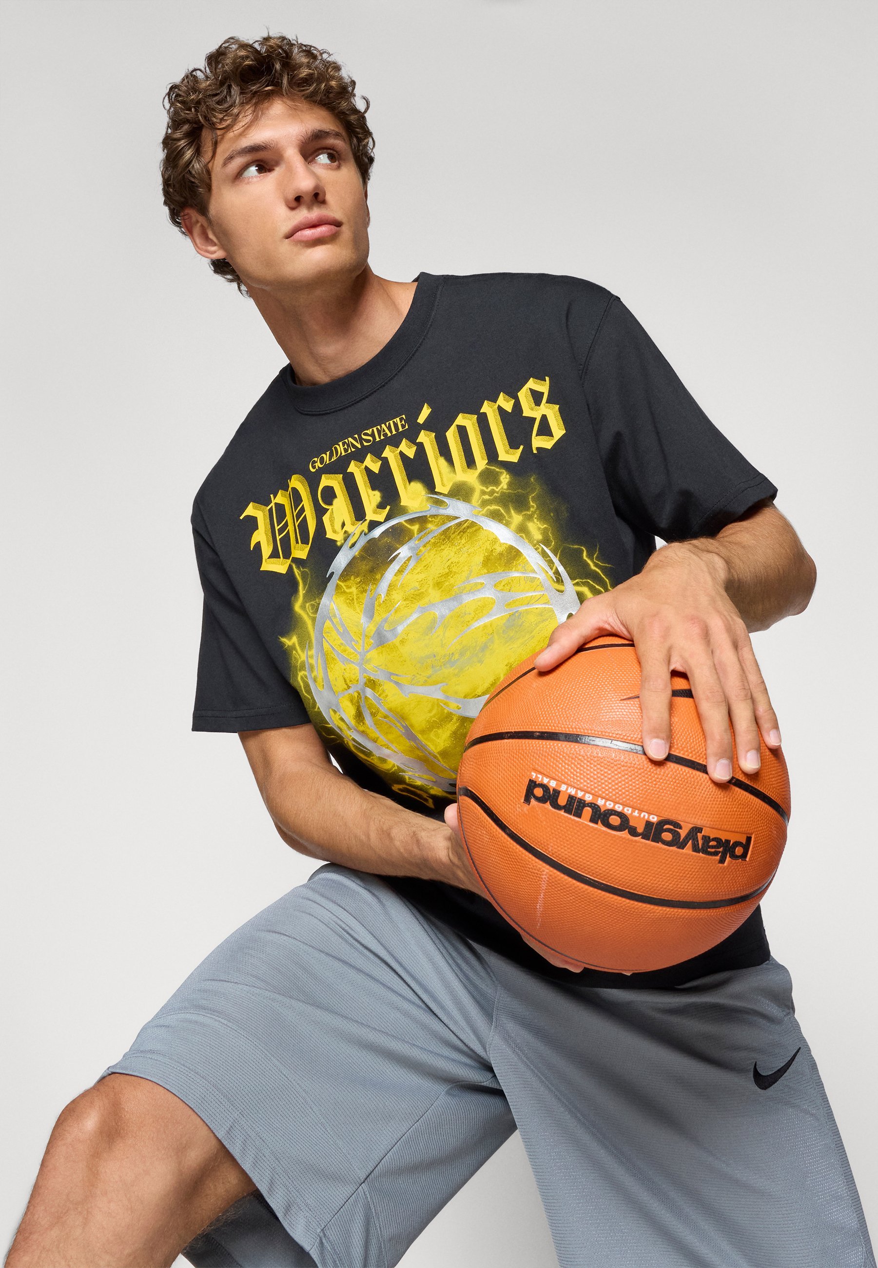 Nike Performance GOLDEN STATES WARRIORS M90 T-shirt - Clubkleding - zwart