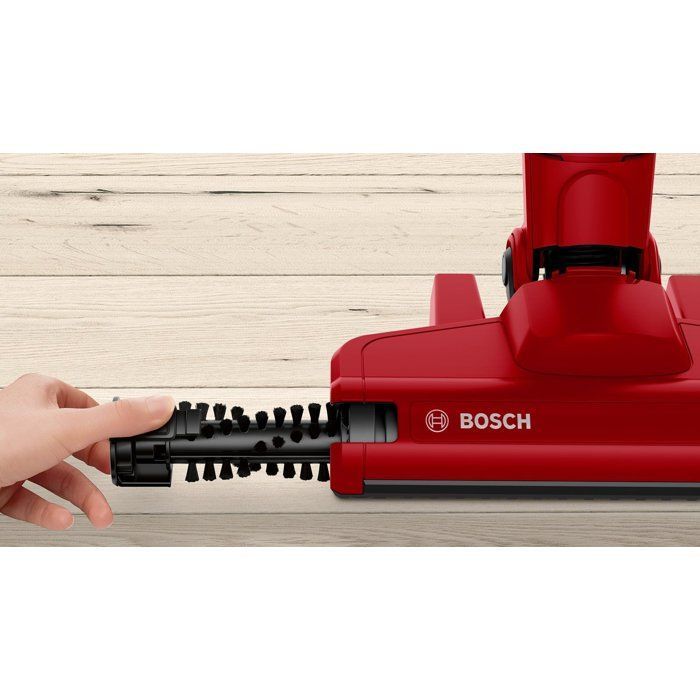BOSCH BBHF214R - Aspirateur Balai sans fil 2 en 1- Aspirateur de table intégré - Position Parking (tient seul debout)