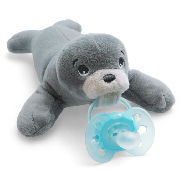 PHILIPS AVENT Ultraweicher Plüschschnuller 0-6 Monate mit Siegelverschluss