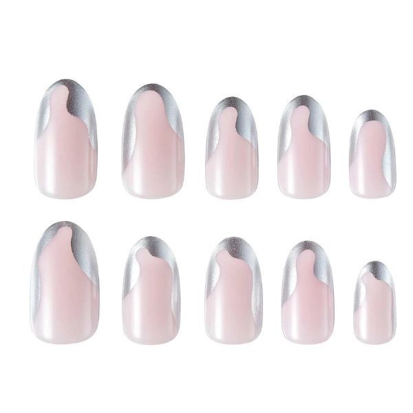 Lottie London X Kimkim Stay Press On Negler Groovy Chrome