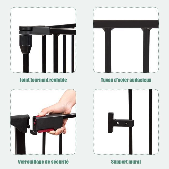 Barrera de seguridad plegable COSTWAY - Pantalla para chimenea de 380 cm - 6 paneles - Sistema de bloqueo manual - Para niños