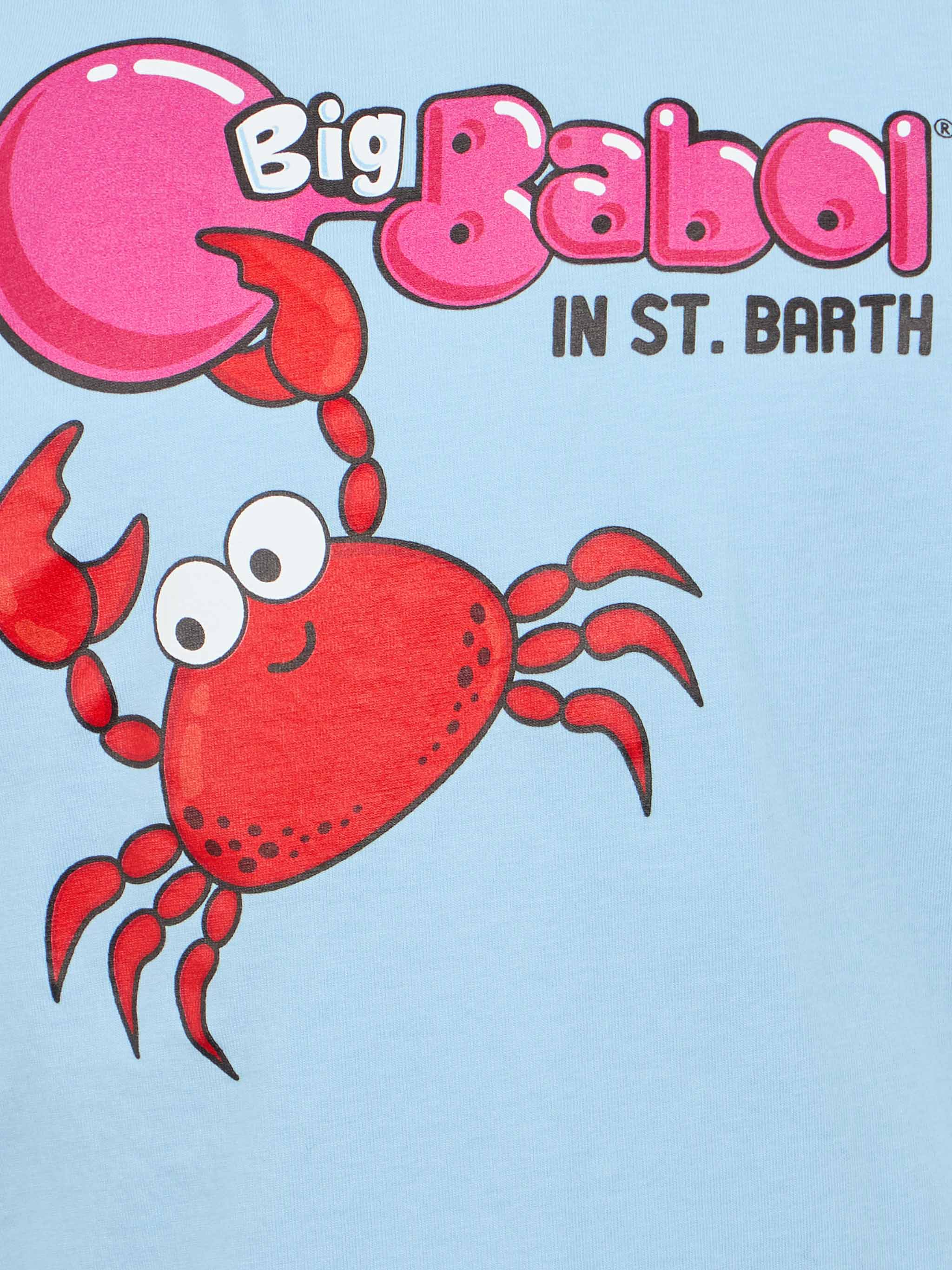 T-shirt da bambino con stampa piazzata del granchio Big Babol | EDIZIO