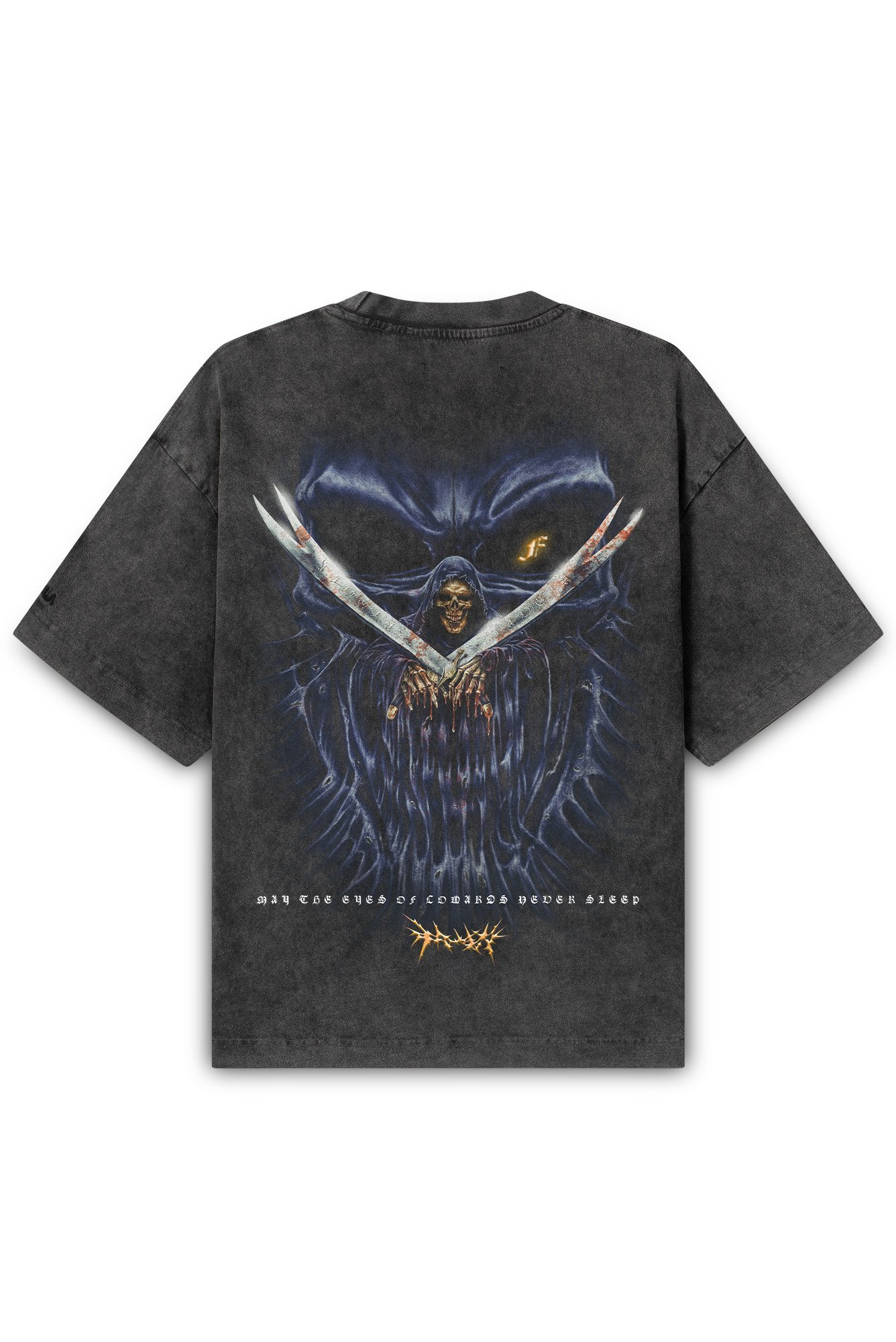 FAVELA X4 UNISEXE - T-shirt imprimé - noir délavé