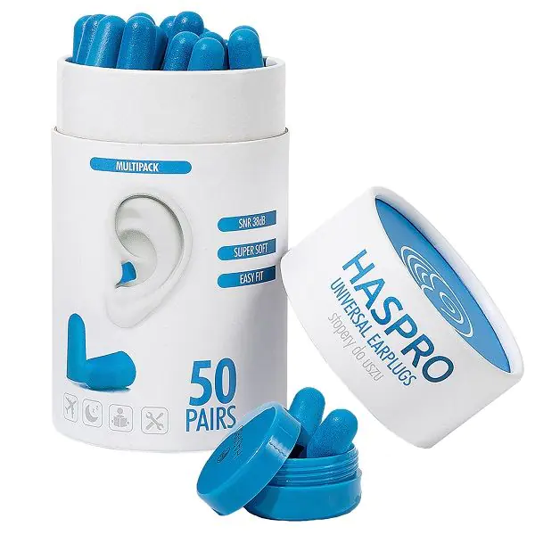 Haspro Tube, Stopery do uszu piankowe, Kolor niebieski