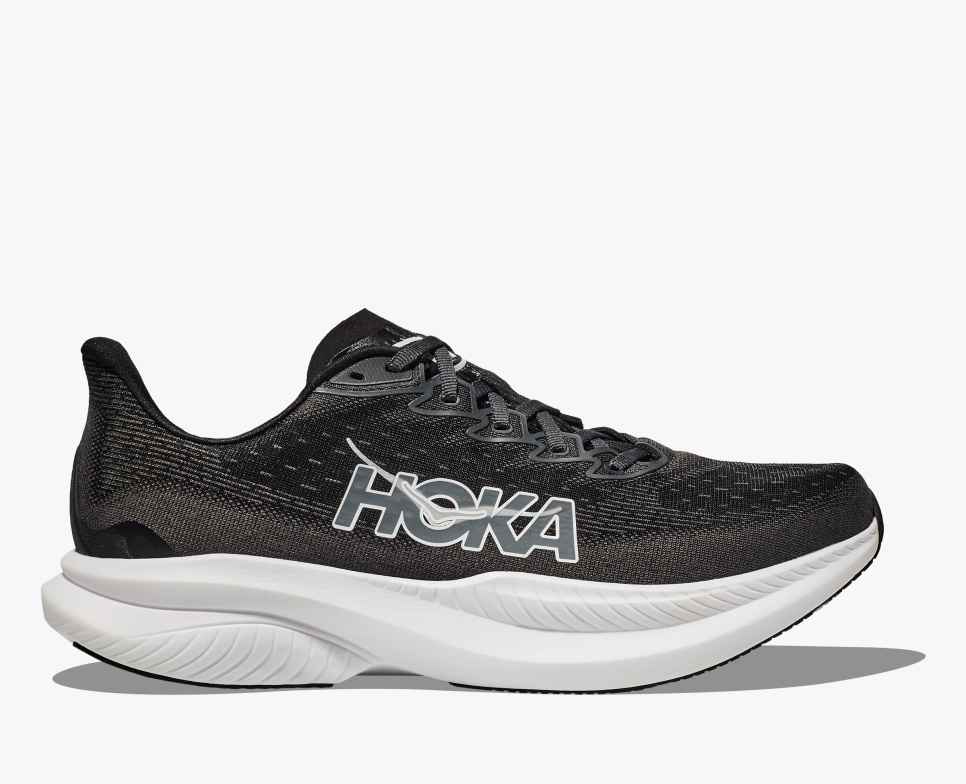 HOKA Mach 6 Zwart/Wit
