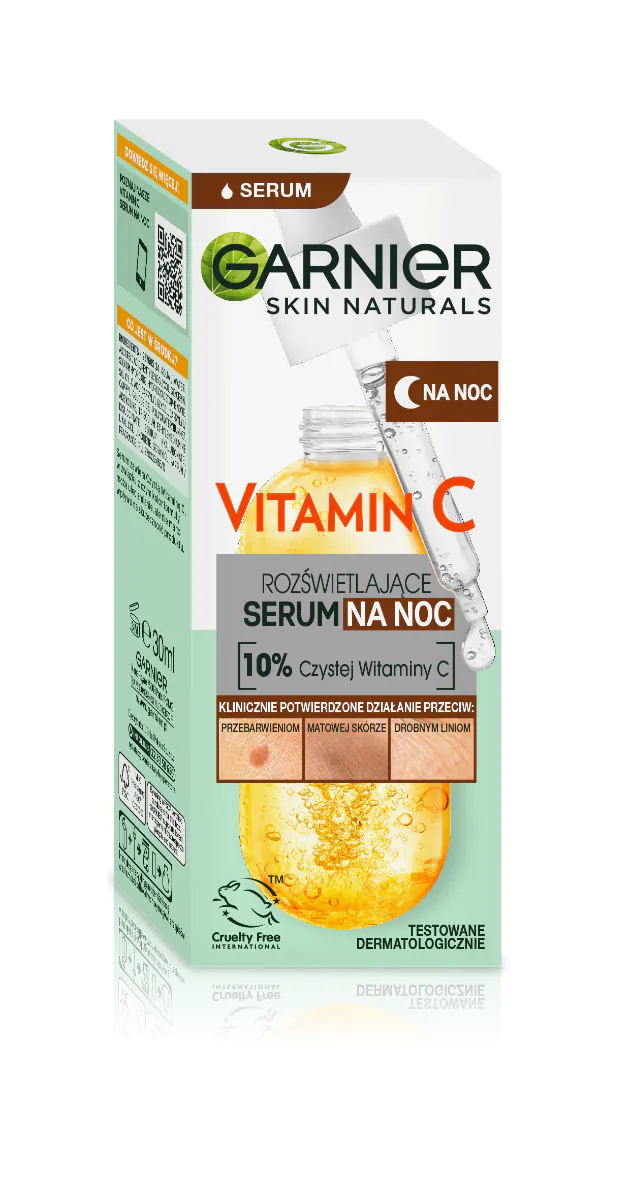 Garnier Skin Naturals Witamina C Rozświetające serum na noc