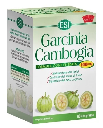ESI Esi Garcinia Cambogia 1000 mg 60 tabletten Voedingssupplement voor gewichtsbeheersing