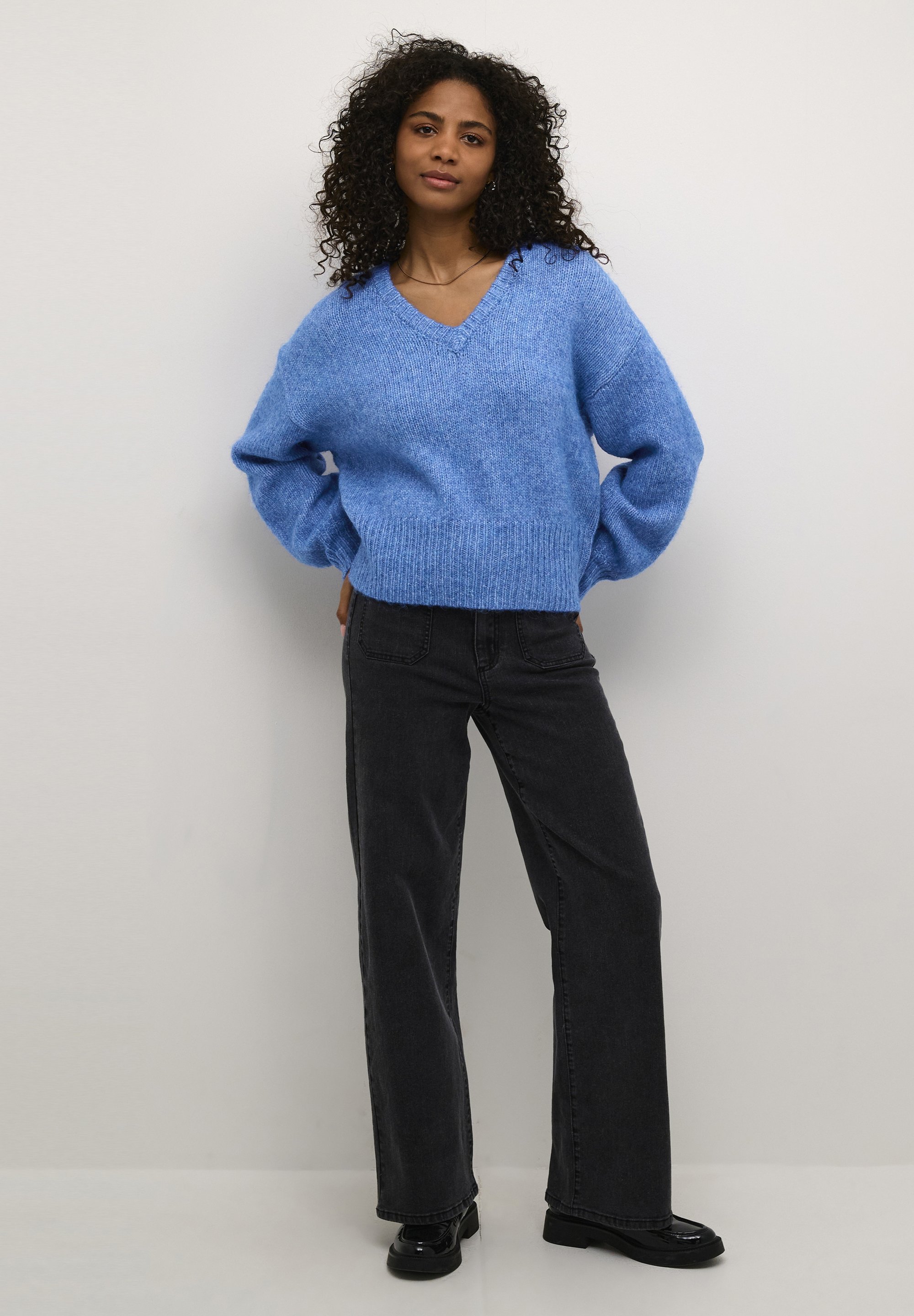 Kaffe TRINA LS - Maglione - melange ebb and flow