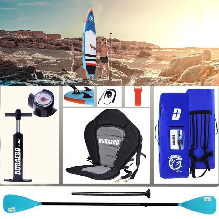 Inflatable Stand Up Paddleboard - SUP Board - 330 x 76 x 15 cm - up to 150 kg - blue