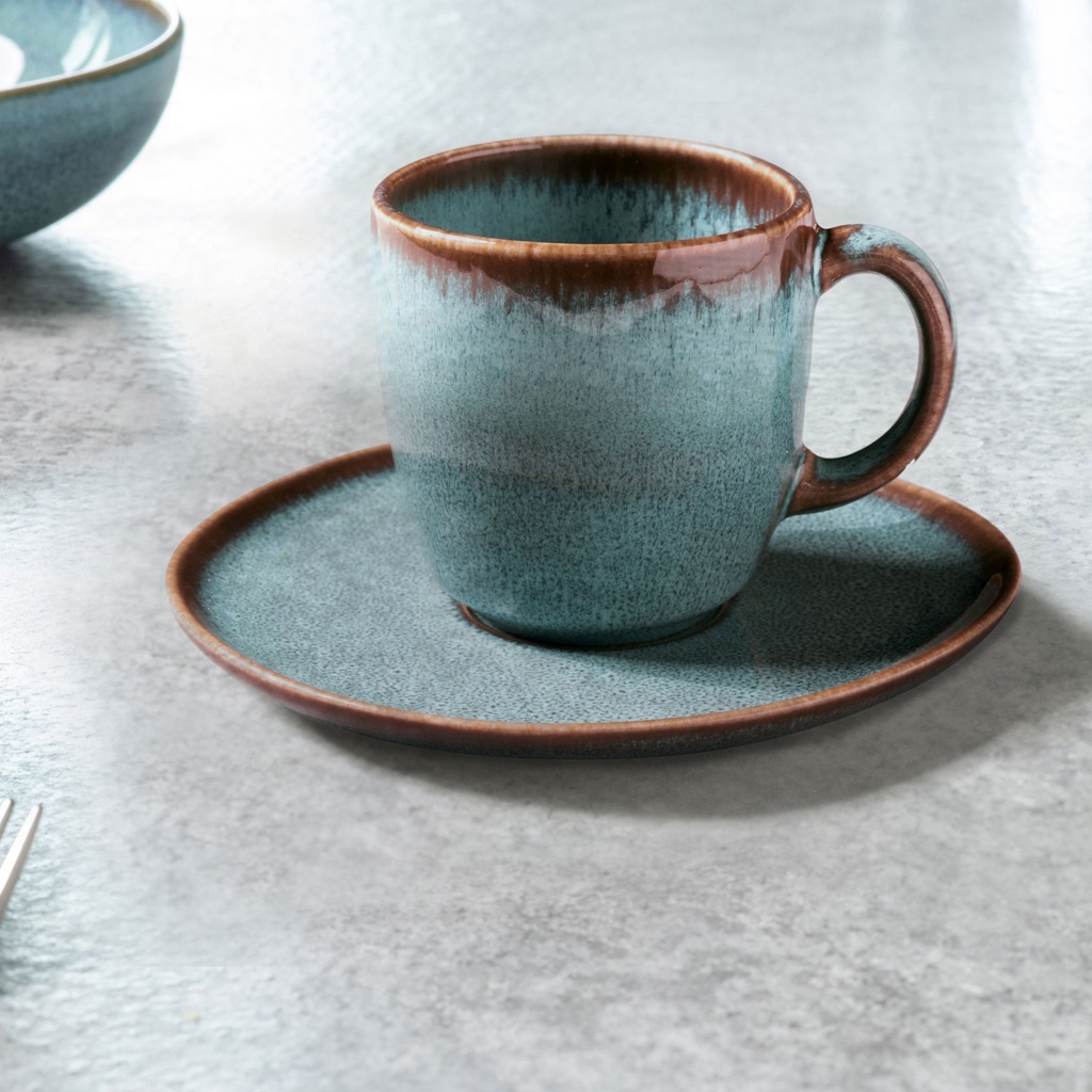 Villeroy & Boch kafijas krūzīšu komplekts, apakštasītes, 6 gab., Lave glacé – 1 gab.