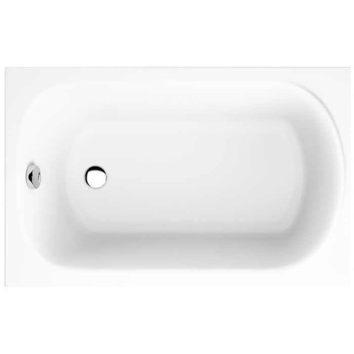 Baignoire Rectangulaire 100x65 avec tablier en acrylique Siphon de bain et pieds