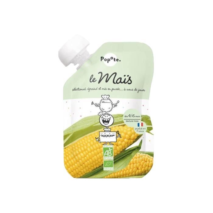 Popote, mais biologico per bambini dai 4 ai 6 mesi, 120 g.