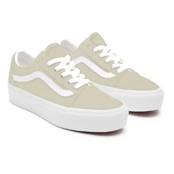 Suede Marshmallow Old Skool Platform Personalizzate