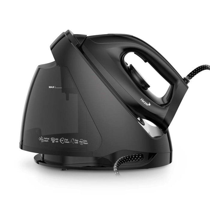 Harper - 5,5 bar dampgeneratorstrygejern - Vertikal dampning - Tørstrygning - Kraftig damp - 2000W - Non-stick belægning