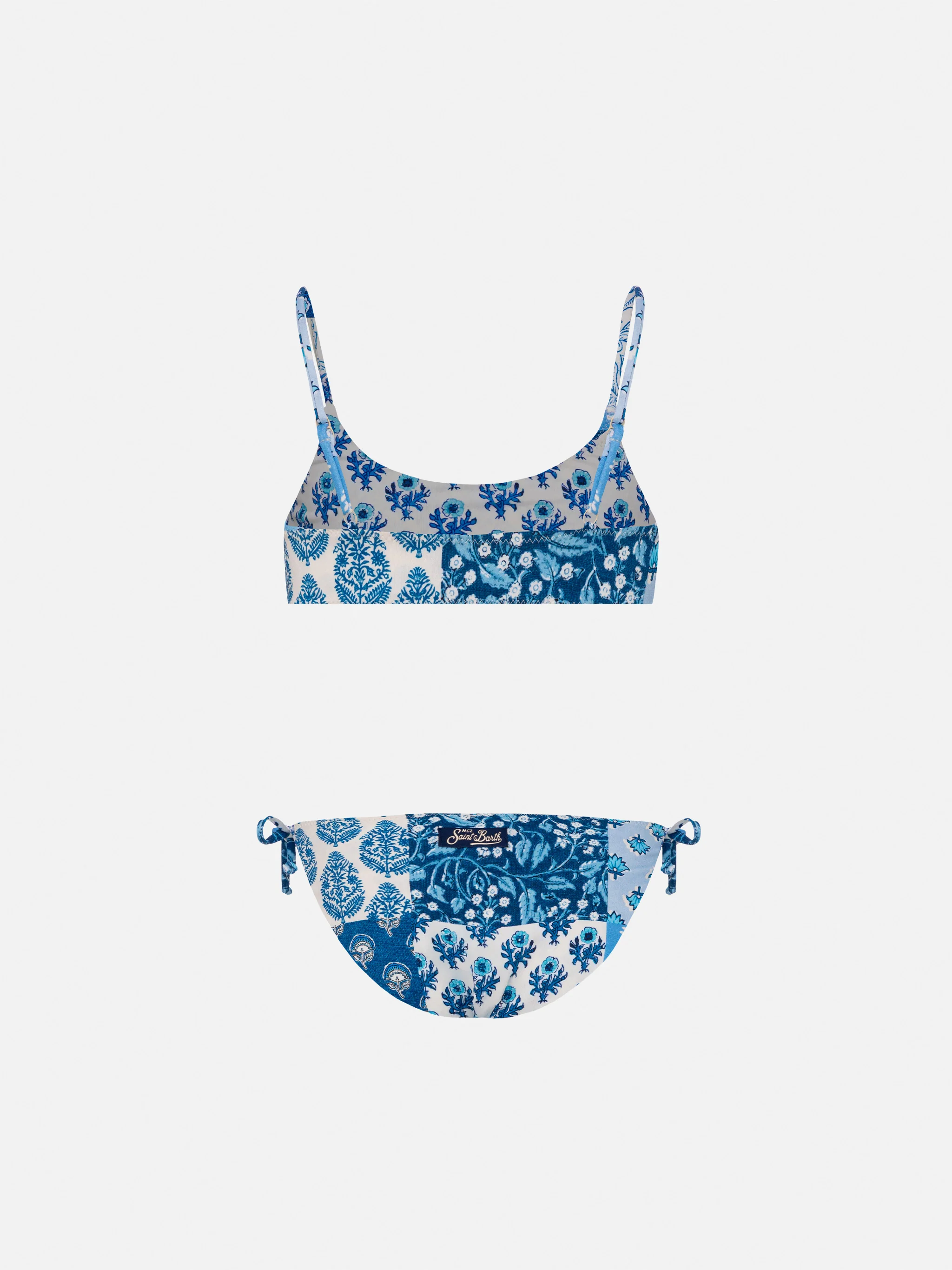 Bikini bralette Jaiden dvostruki s cvjetnim žigom