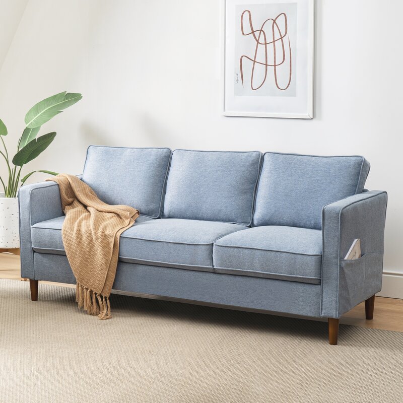 Canapea Hana cu brațe pătrate de 73”