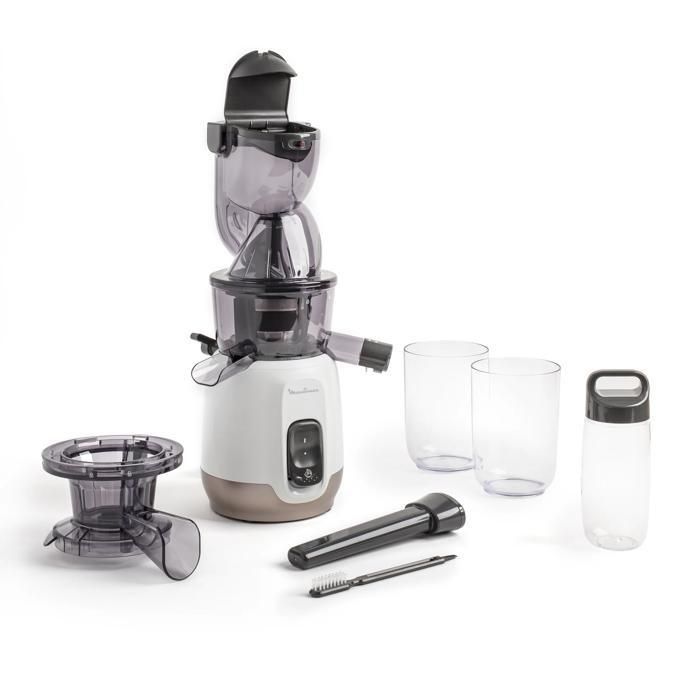 Moulinex Ultra Juice, Extracteur de Jus, 2 Filtres, Gourde, 200 W, ZU600110