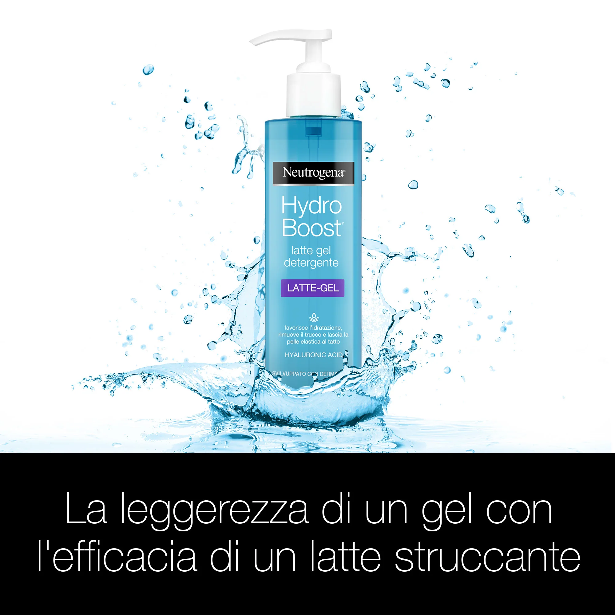 Viso Hydro Boost Latte Gel Detergente - Latte detergente viso, Gel detergente viso