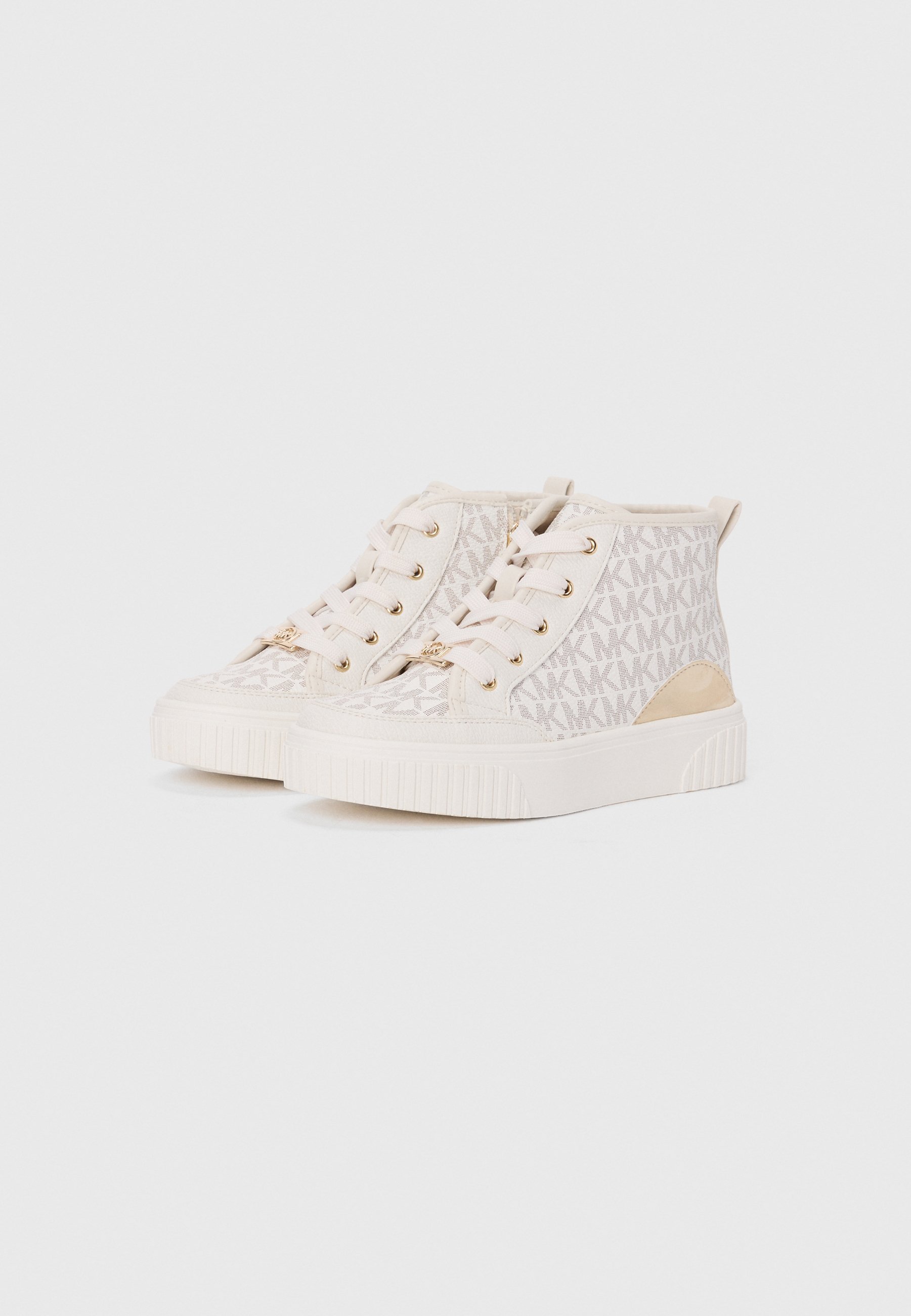 Michael Kors Kids SHEA SPLIT - Høye joggesko - vanilla