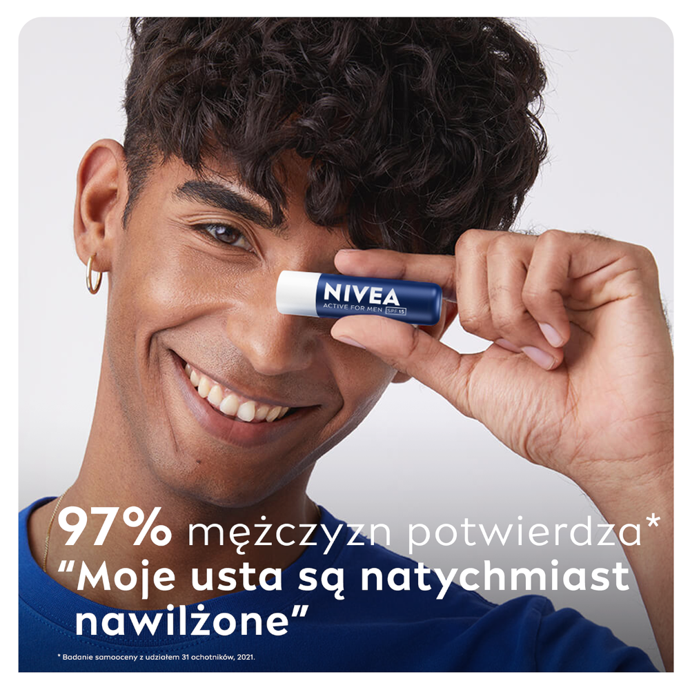 Nivea zaščitni balzam za ustnice za moške 4,8 g Actice Care