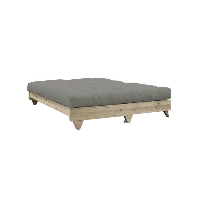 Sofá-cama conversível FRESH em pinho cinza, área de dormir 140x200 cm.