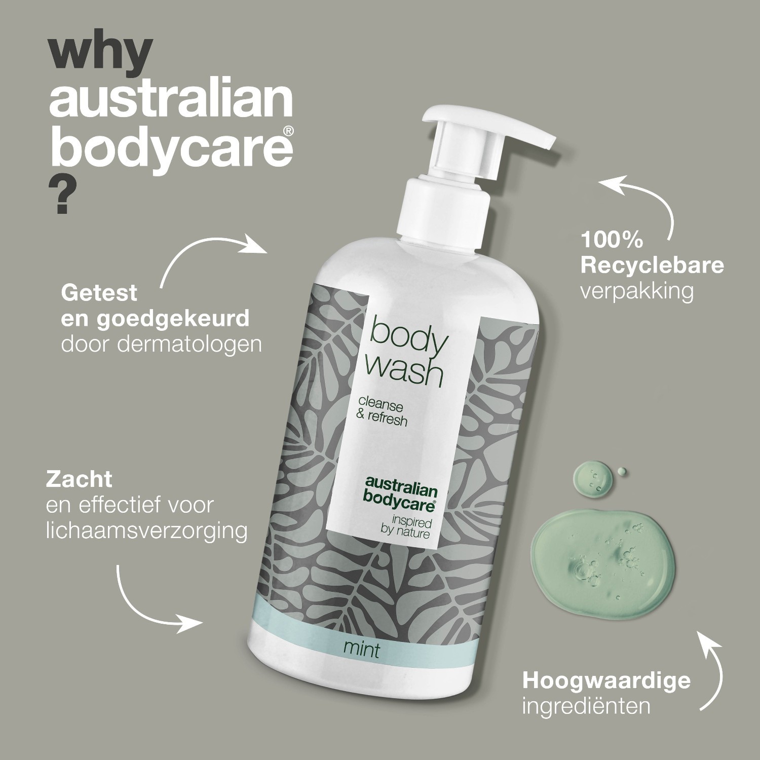 Australian Bodycare Mint dušas želeja - 500 ml