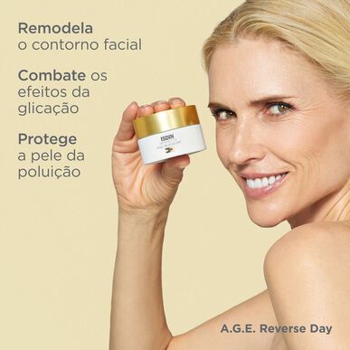 Isdinceutics A.G.E. Reverse Day Cream Rejuvenate Creme Rosto Remodelador Ácido Hialurónico 50 ml 50 ml