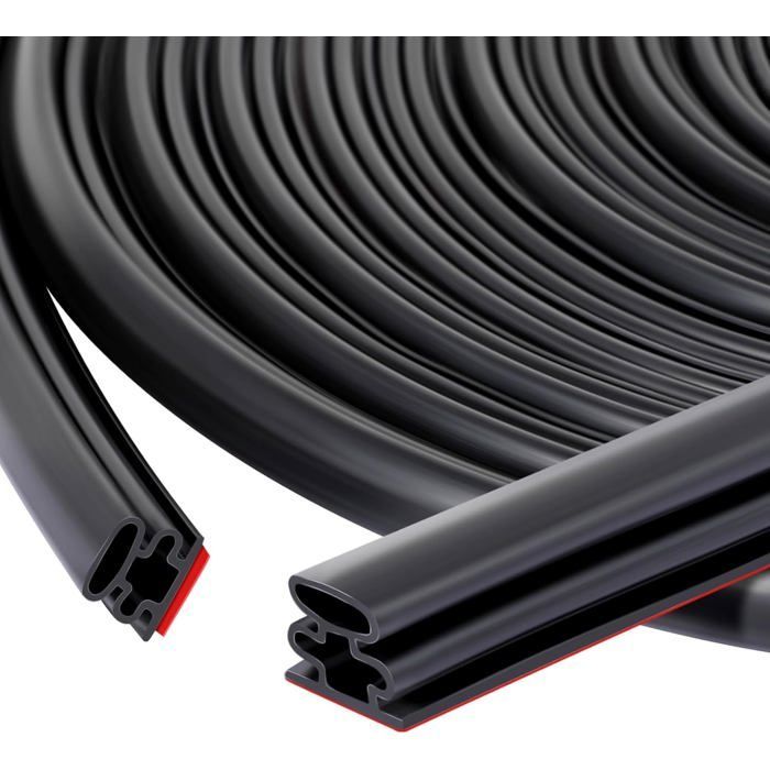 Door Seal, Rubber Window Seal for Cold and Sound Insulation, Self-Adhesive Entrance Door Seal, Car Door Frame Draft Stopper, 10M